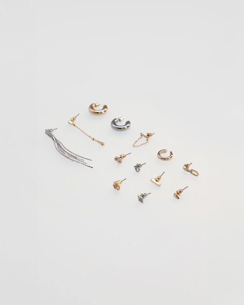 Set Aretes Plateados